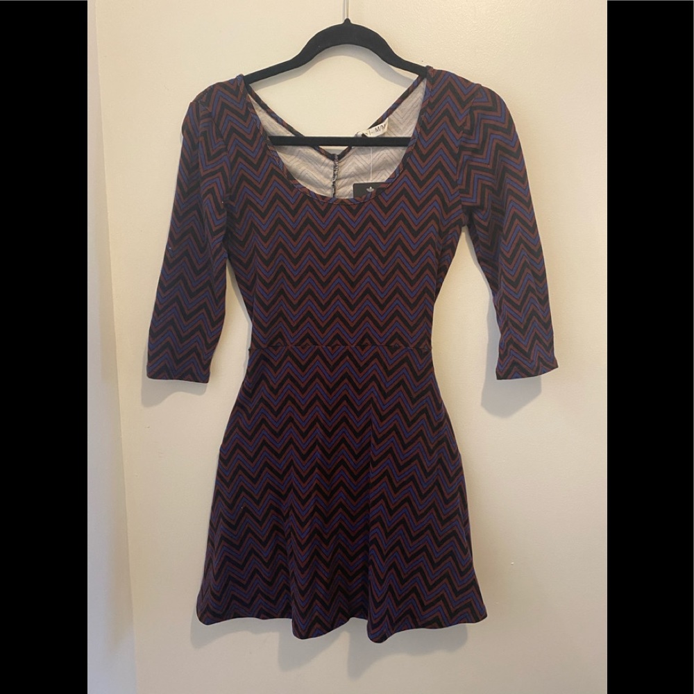 Multicolour skater dress